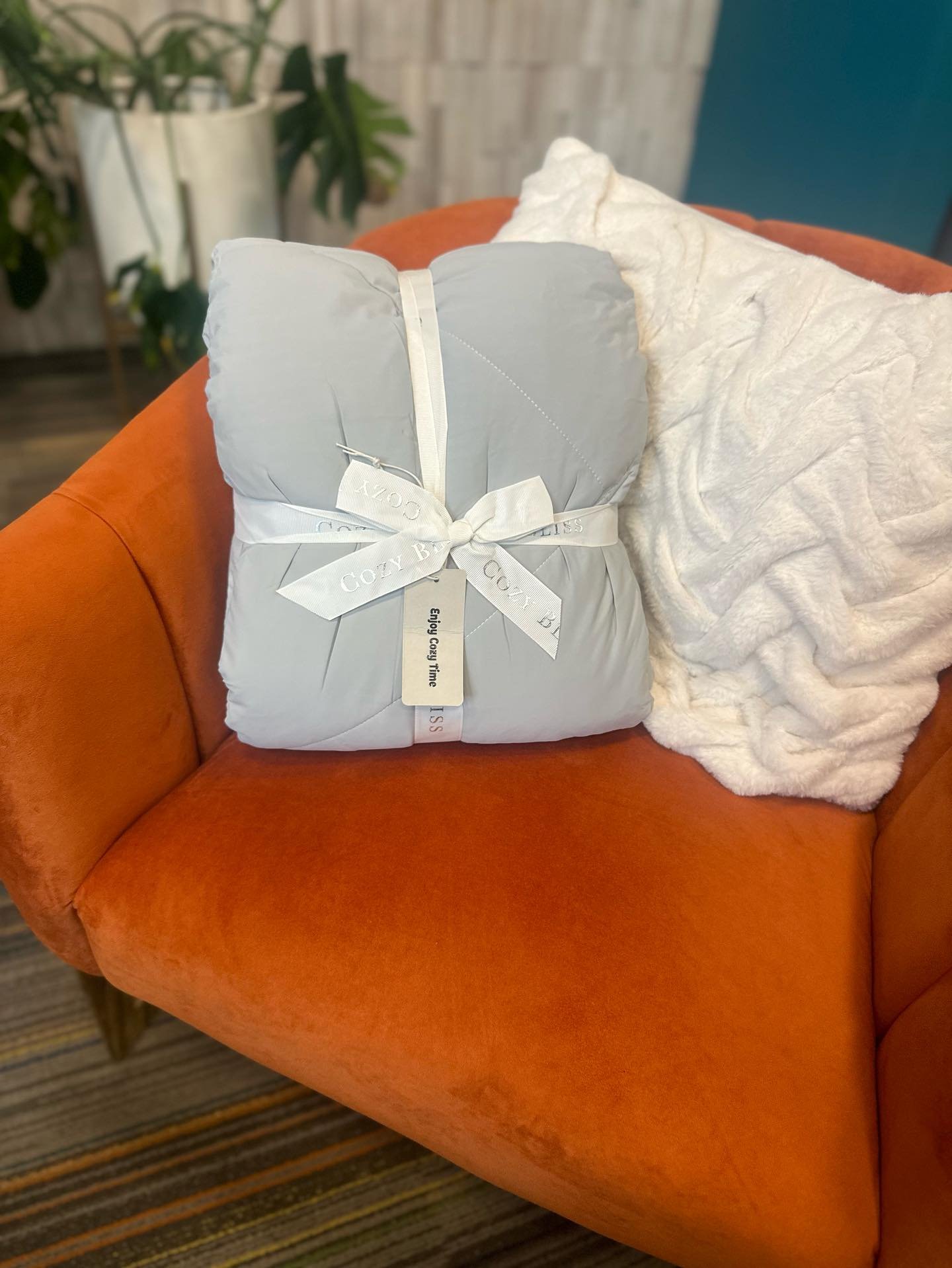 Win-It-Wednesday 🎉 

This one is for those who chase the cool side of the pillow! 😎 

With summer ☀️ in full swing, you will want to stay chill 🥶 will this silky, Queen sized, cooling blanket! To be entered in the drawing, answer the question belo