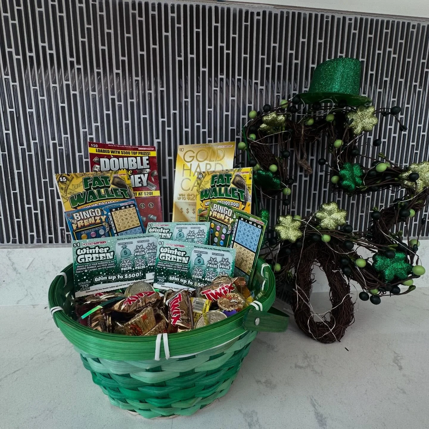 🍀 GIVEAWAY ALERT 🍀
Feeling lucky this March? We&rsquo;ve got the perfect surprise for you! 💚
We&rsquo;re giving away ONE festive basket inspired by all things lucky&mdash;filled with lottery tickets, sweet treats, and more goodies to bring you goo