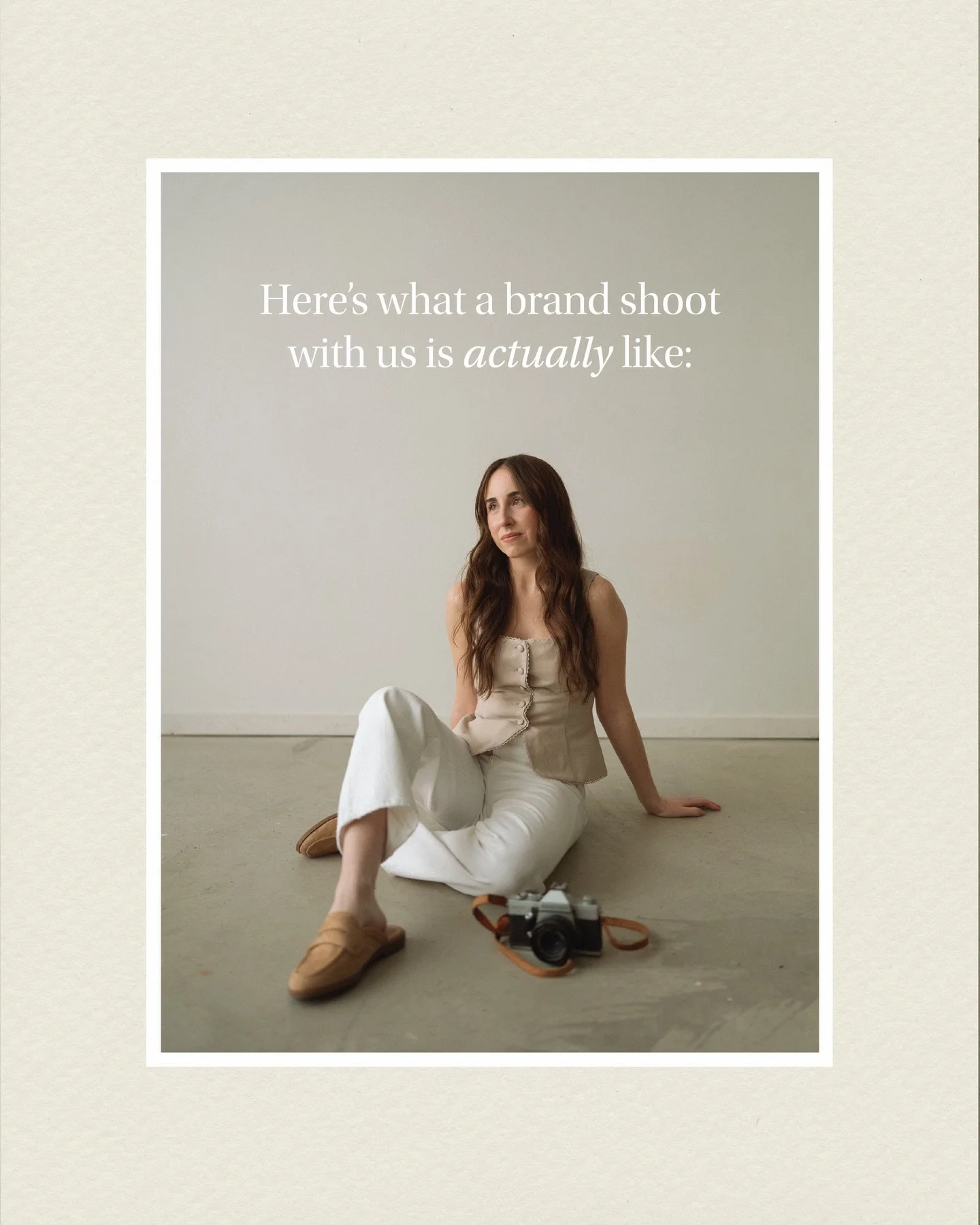 When it comes to your brand photos, we&rsquo;d never expect you to figure it out all on your own.

Not sure how to choose a location? We&rsquo;ve got suggestions! 

Overwhelmed when deciding what props to bring with you? We&rsquo;ll create a list so 