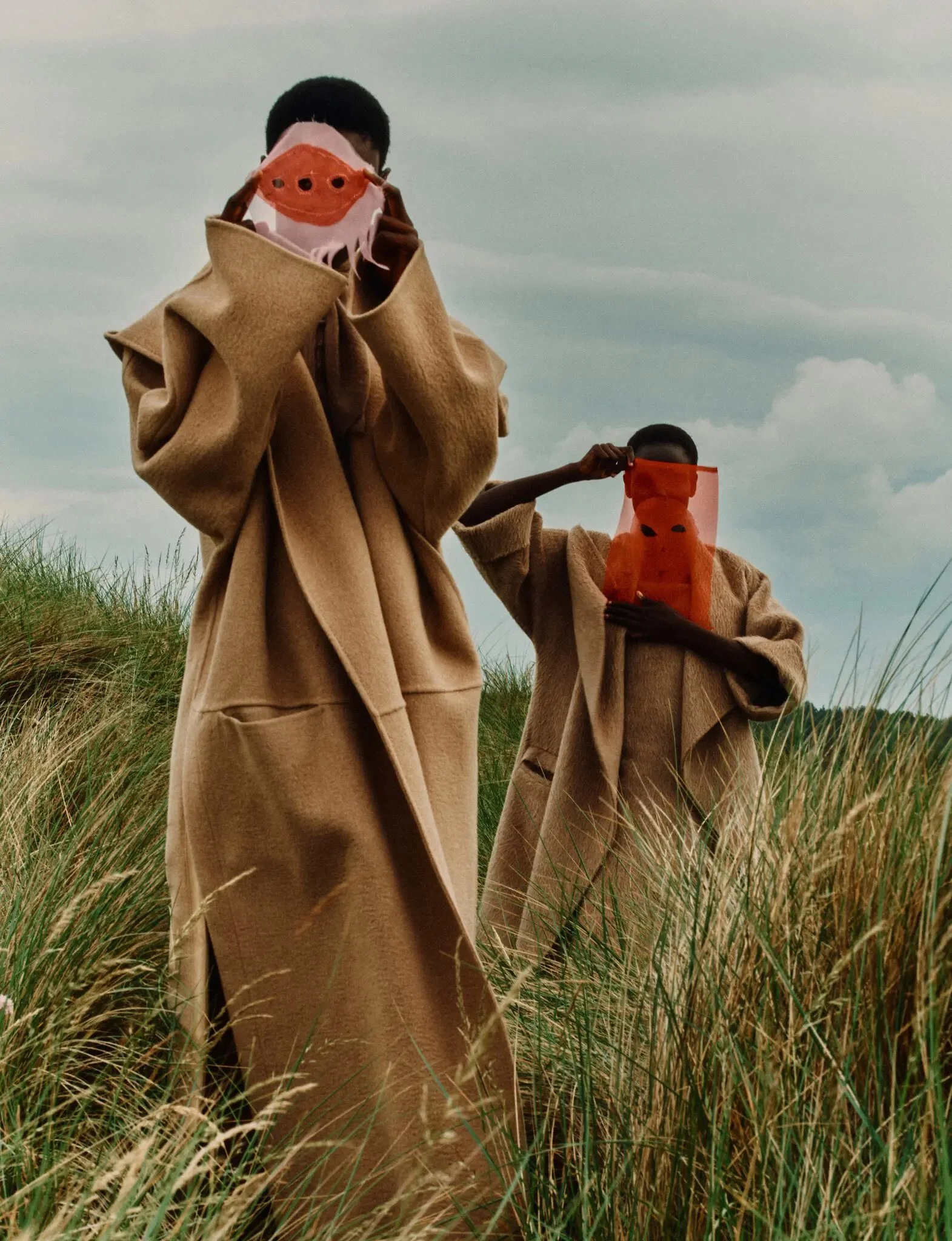  Max Mara coat. Max Mara coat and dress (worn underneath)
Photograph by Jack Davison. Styled by Raphael Hirsch.
Local Production and Locations provided by Amelia & Co Productions, Edinburgh, Scotland.