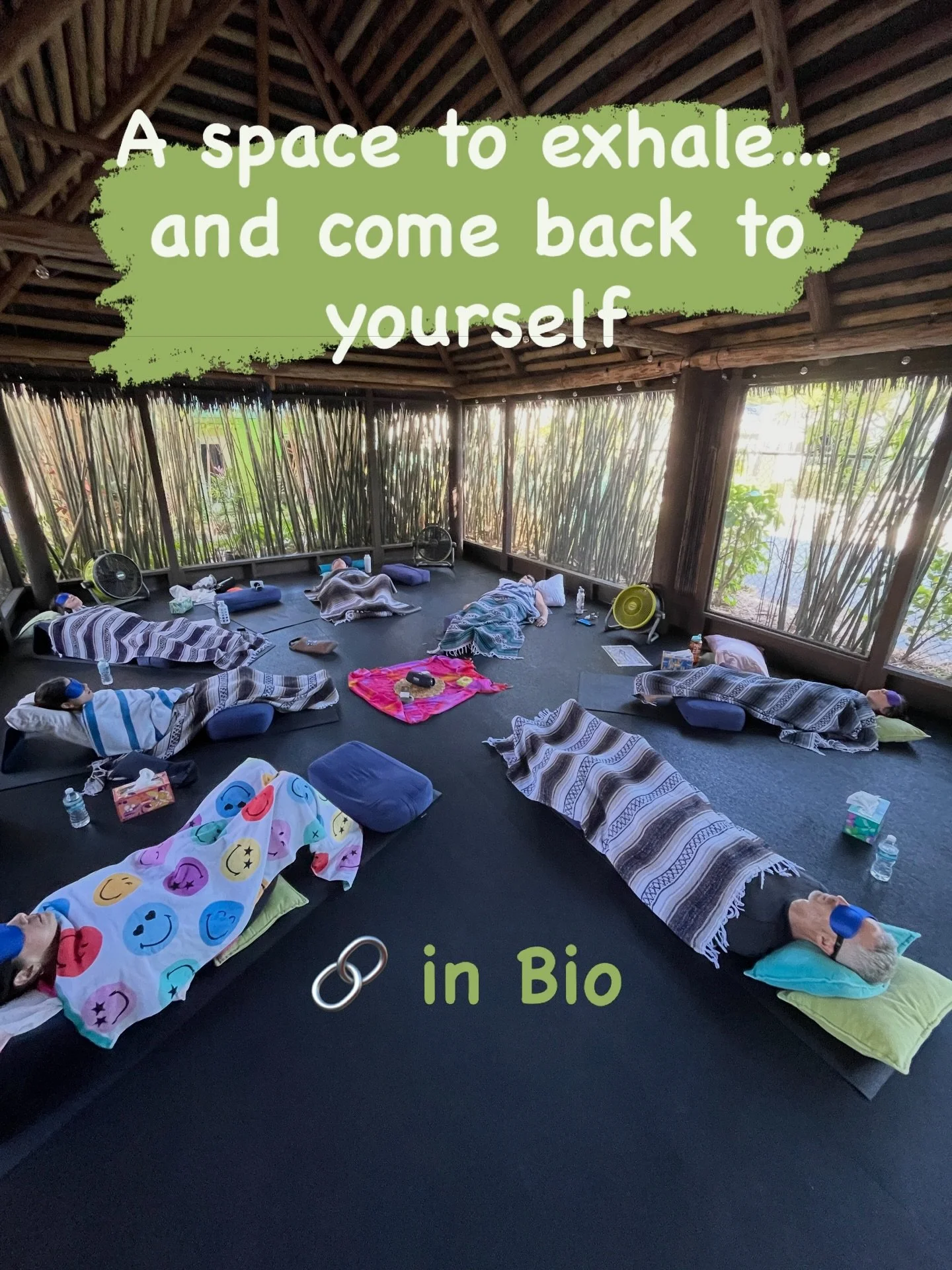 𝘛𝘩𝘦𝘳𝘦&rsquo;𝘴 𝘴𝘰𝘮𝘦𝘵𝘩𝘪𝘯𝘨 𝘱𝘰𝘸𝘦𝘳𝘧𝘶𝘭 𝘵𝘩𝘢𝘵 𝘩𝘢𝘱𝘱𝘦𝘯𝘴 𝘸𝘩𝘦𝘯 𝘸𝘦 𝘣𝘳𝘦𝘢𝘵𝘩𝘦 𝘵𝘰𝘨𝘦𝘵𝘩𝘦𝘳.&thinsp;
&thinsp;
Lying on the ground&hellip; supported&hellip; nothing to do, nowhere to be&hellip; just gently unwinding w