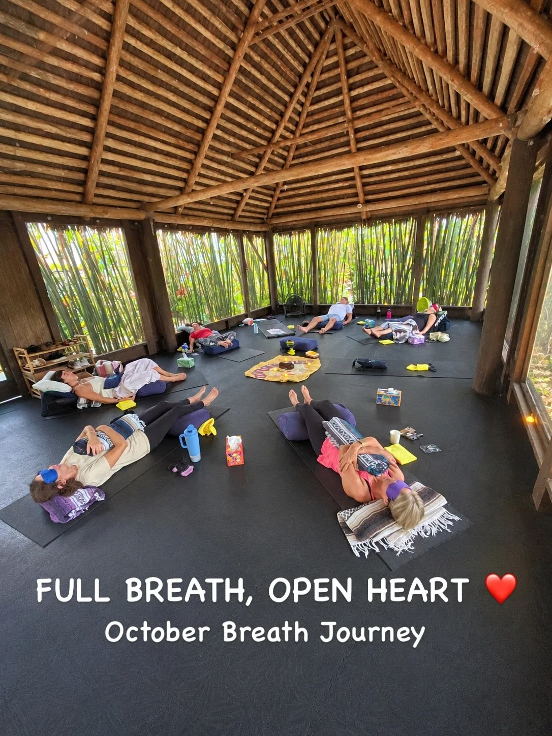 Full Breath, Open Heart ❤️

There&rsquo;s something special about gathering in this beautiful space at Bamboo Garden Yoga.

For our October Breath Journey, we&rsquo;ll explore what becomes possible when we give the breath a little more room &mdash; a