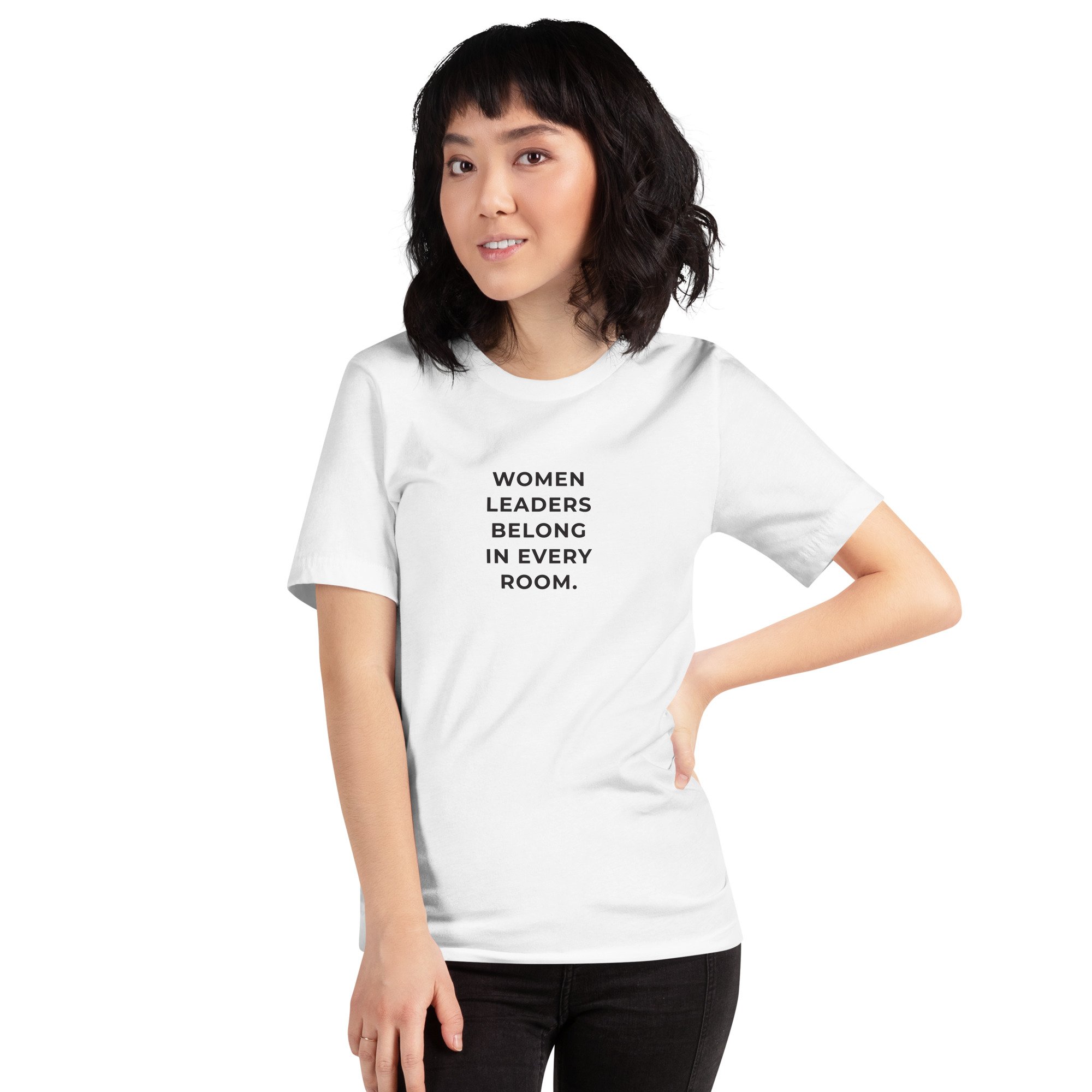 White Blazer Tee - Women Leaders Belong in Every Room