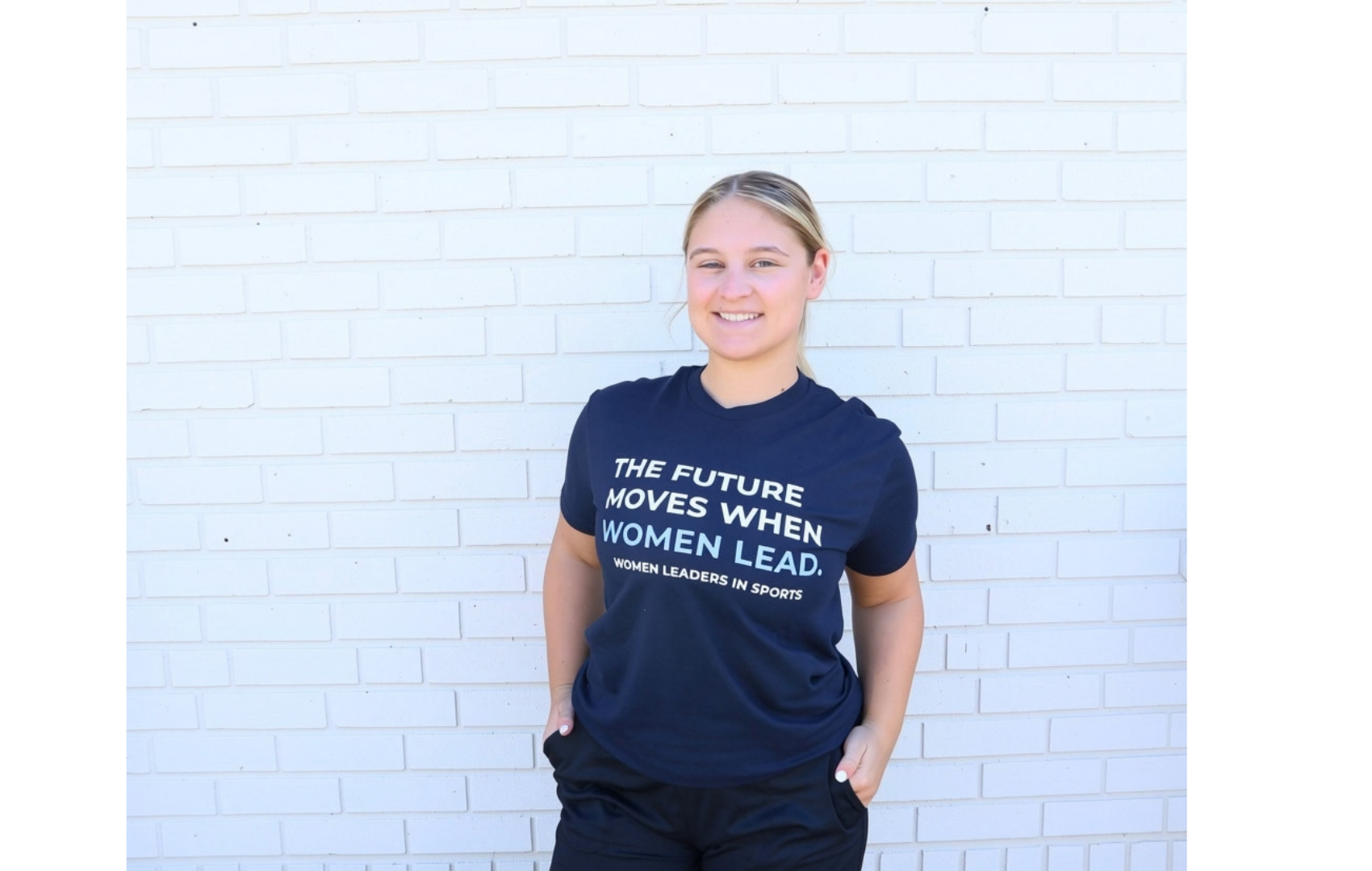 The Future Moves When Women Lead T-Shirt: Midnight Navy
