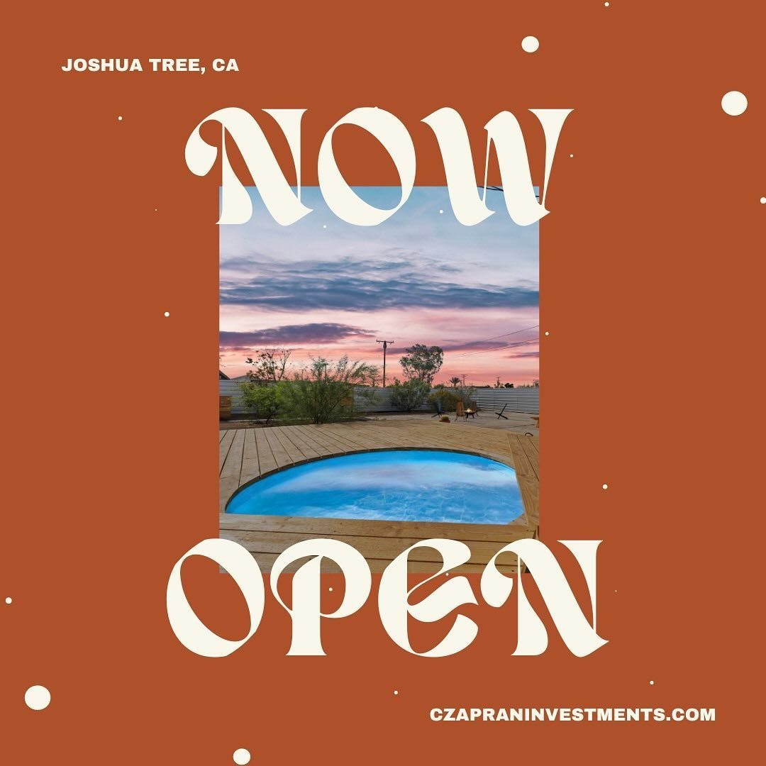 🌵✨ Escape to serenity at our newly opened Joshua Tree Airbnb! 🌌🏡 Unwind under the stars, explore stunning landscapes, and embrace the desert vibes. Book your getaway now and experience the magic for yourself! 🌟 #JoshuaTree #Airbnb #DesertDreams #
