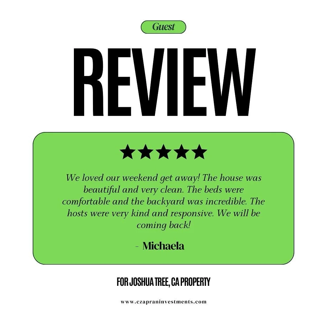 🌵✨ Exciting news, friends! Our Joshua Tree Airbnb just received its very first review, and we couldn&rsquo;t be more thrilled! 🎉🏡✨ Thank you to our amazing guests for sharing their experience in this desert paradise. 🌌💖 Ready to create your own 