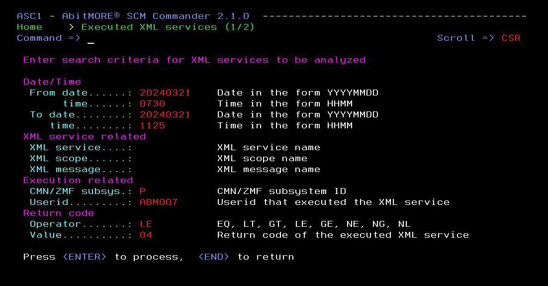  XML logging and rollback 