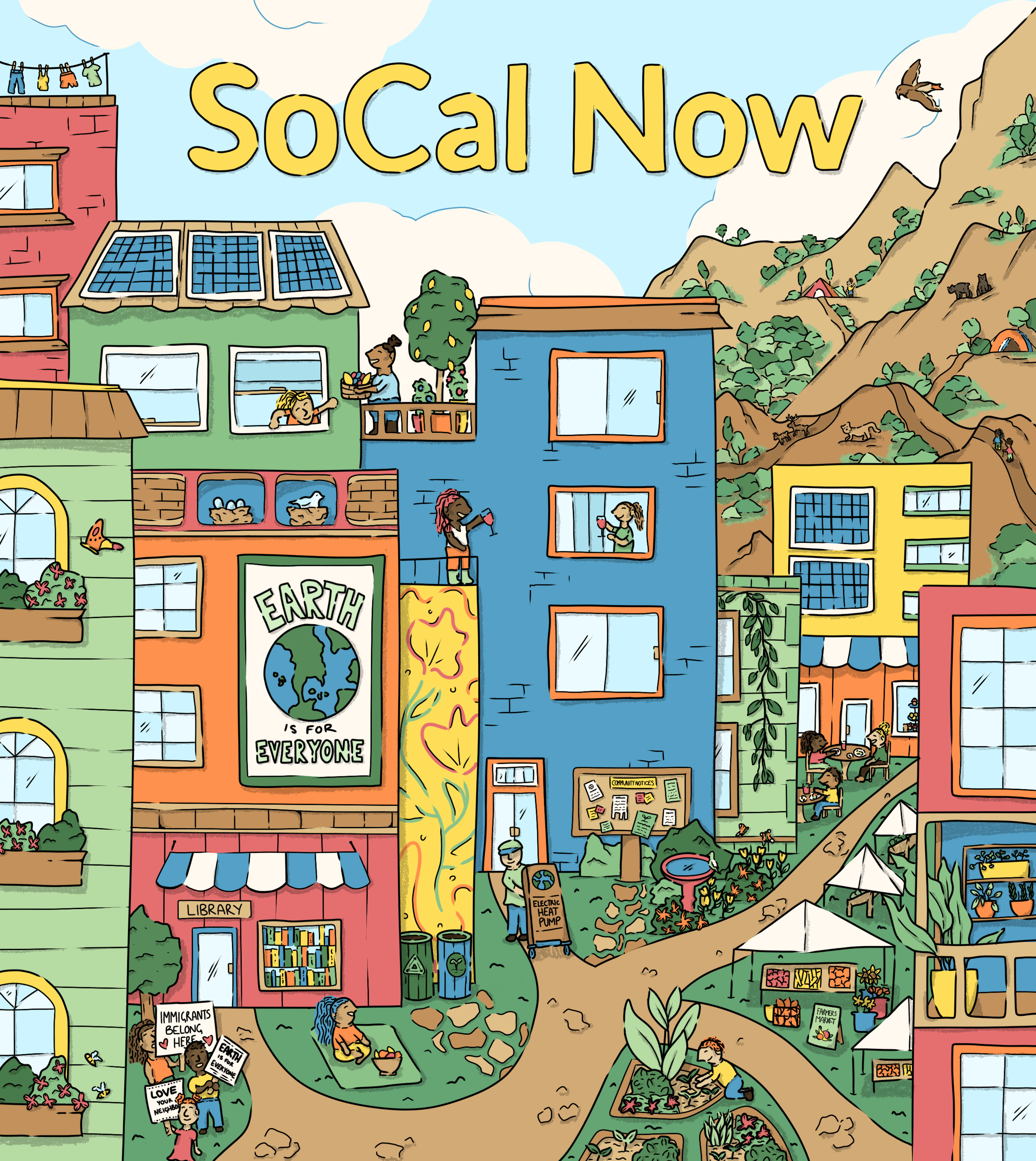 Illustrated Magazine Cover- Sierra Club Angeles Chapter