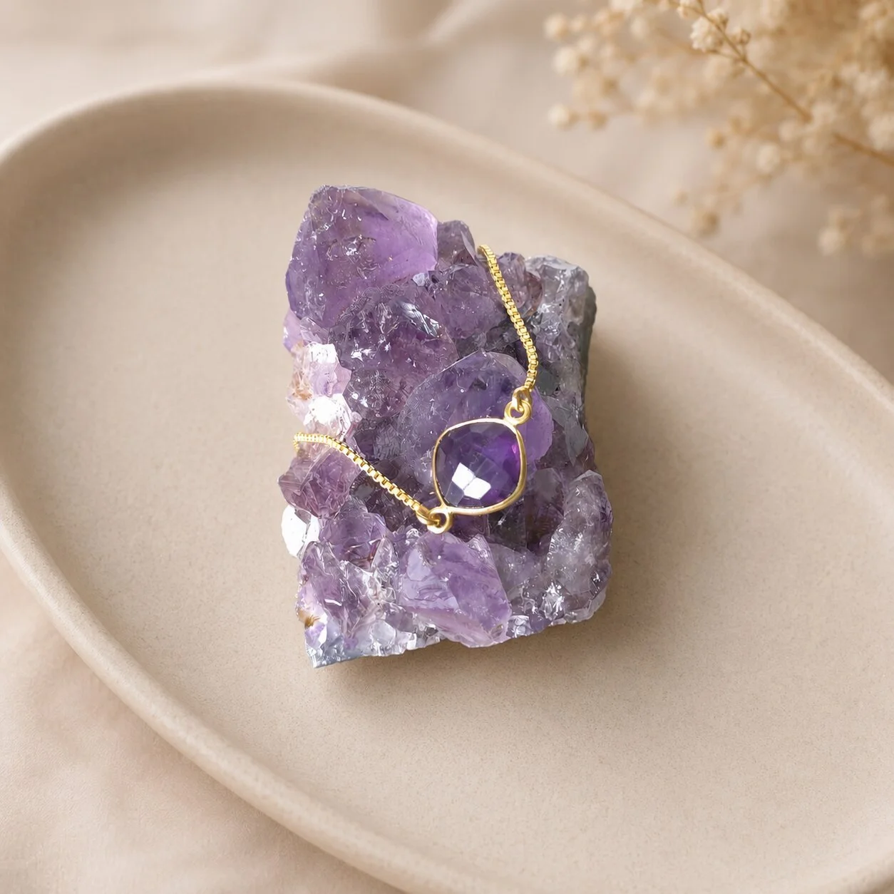 Althea Geburtsstein Armband Februar – Amethyst kaufen