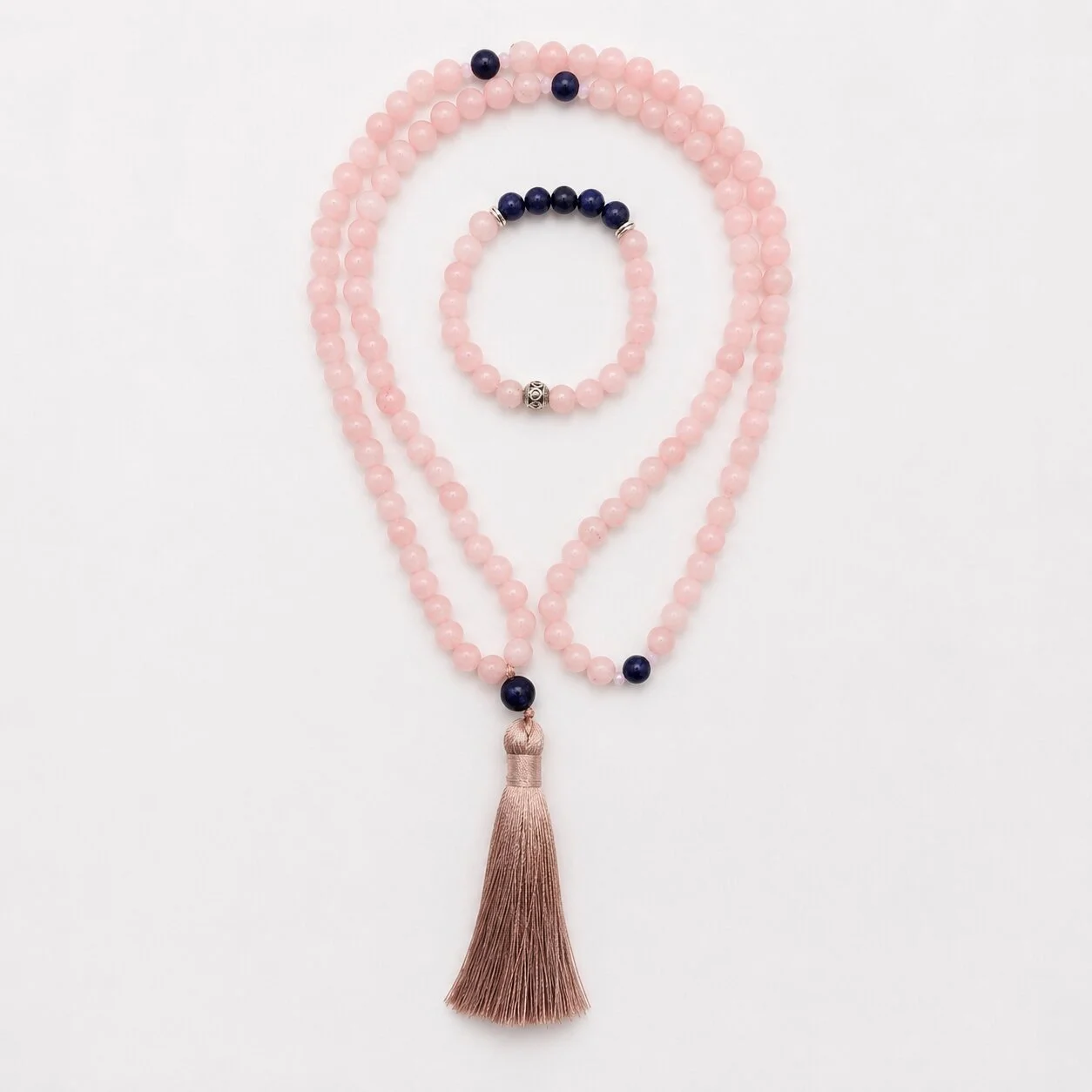Rosenquarz Mala 'Shakti'