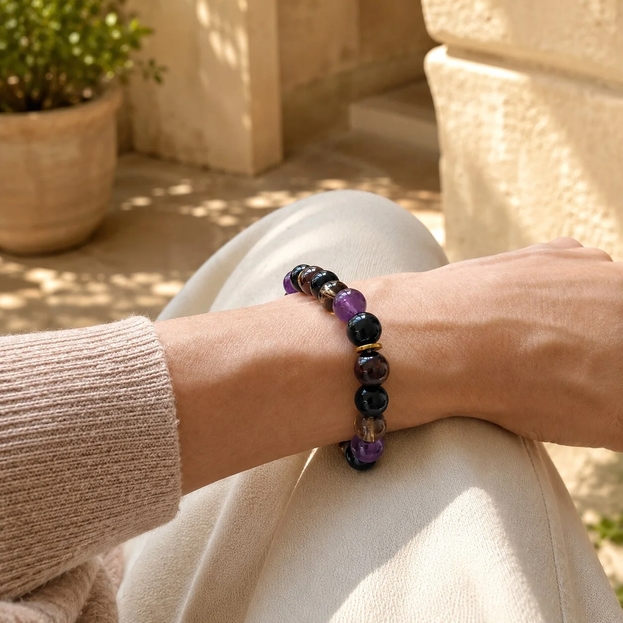Kaufen Amethyst 'Eclipse' Armband bei nelGlow