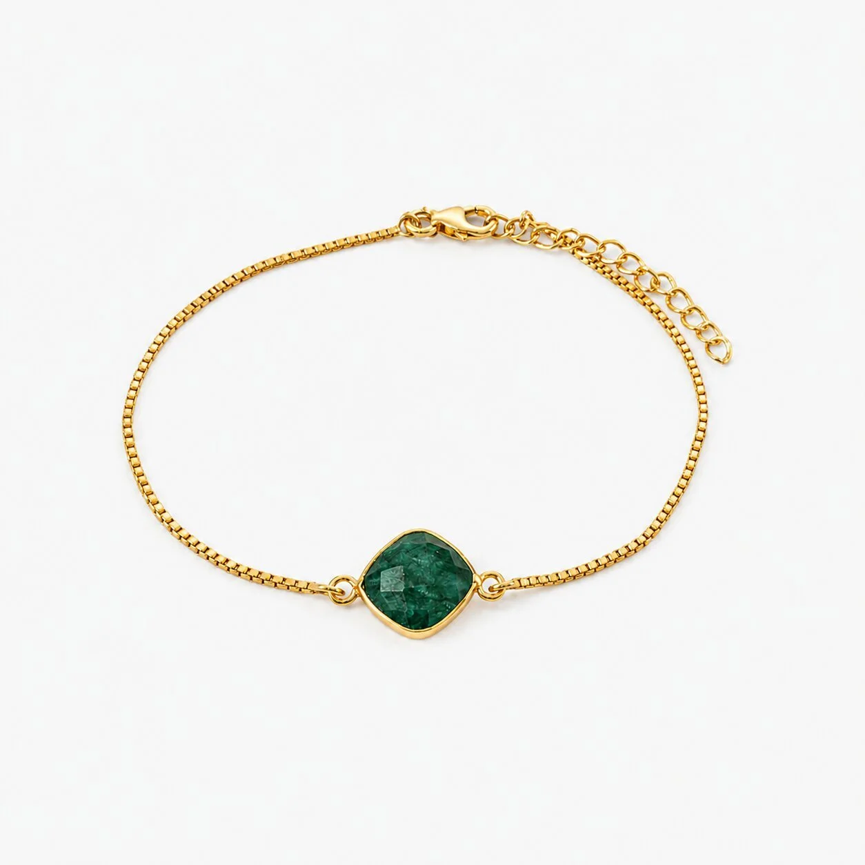 Althea Geburtsstein Armband Mai – Smaragd