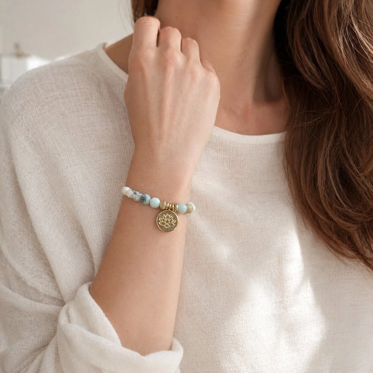 Amazonit Armband ‘Naiad’ von nelglow