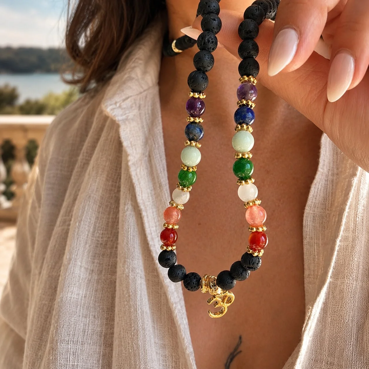 Chakra Mala fur damen und frauen von nelglow