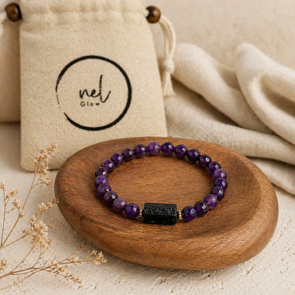 Elegantes Amethyst Armband