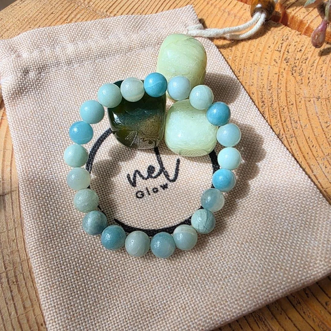 Amazonit Wirkung in diesem Armband