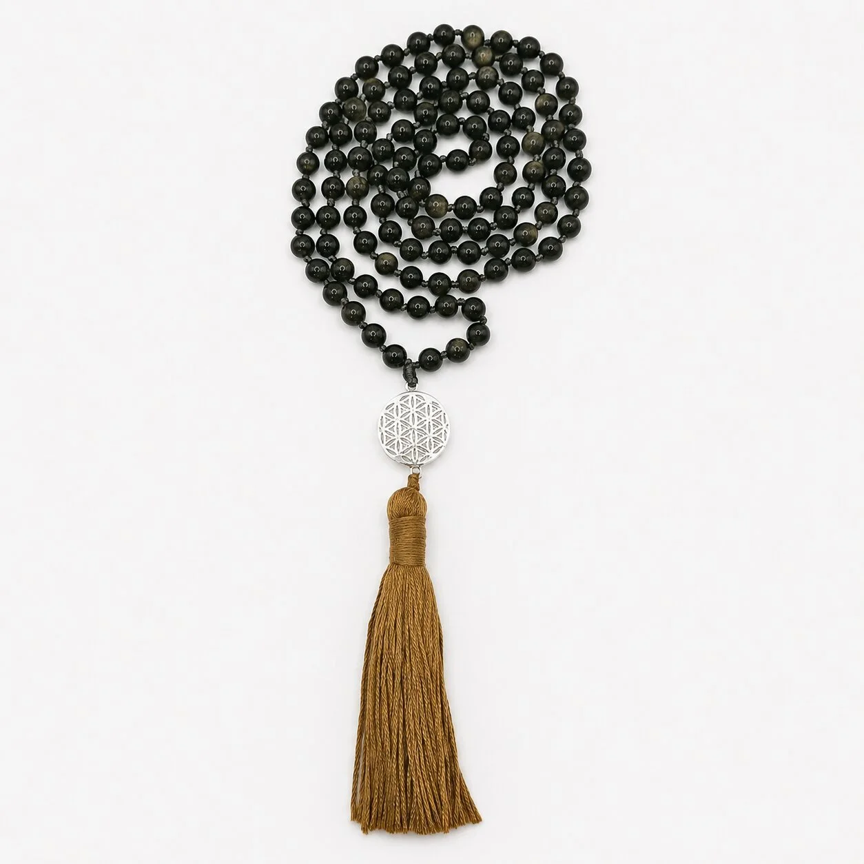 Obsidian Mala 'Midnight'