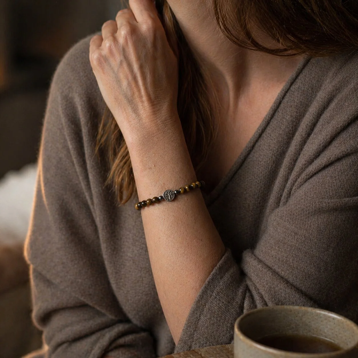 Tigerauge Armband für Männer und Frauen bei nelglow