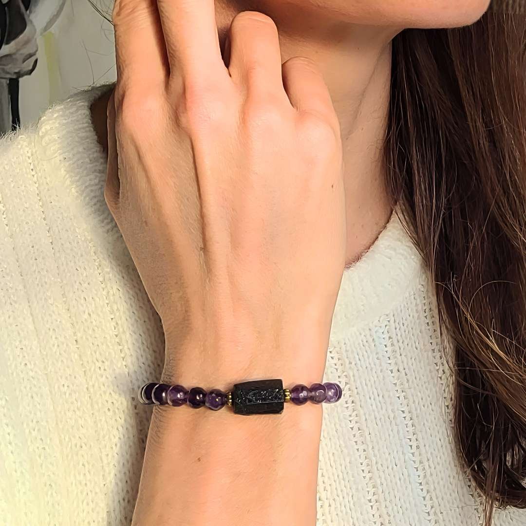 Amethyst armbands fur frauen von nelglow