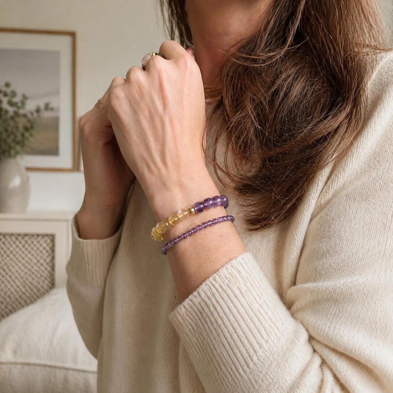 Amethyst 'fusion' armband von nelglow