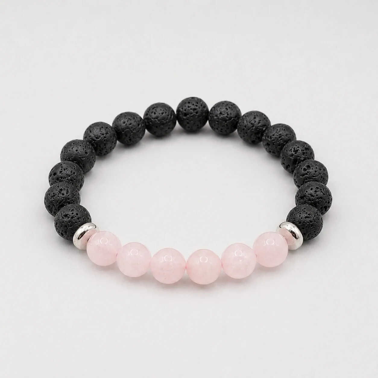 Rosenquarz Armband 'Ember'