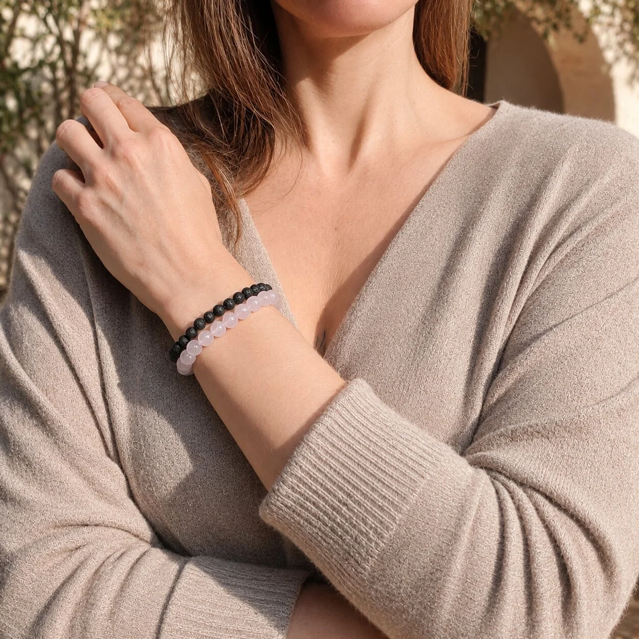Rosenquarz Armband - Essence Set von nelglow