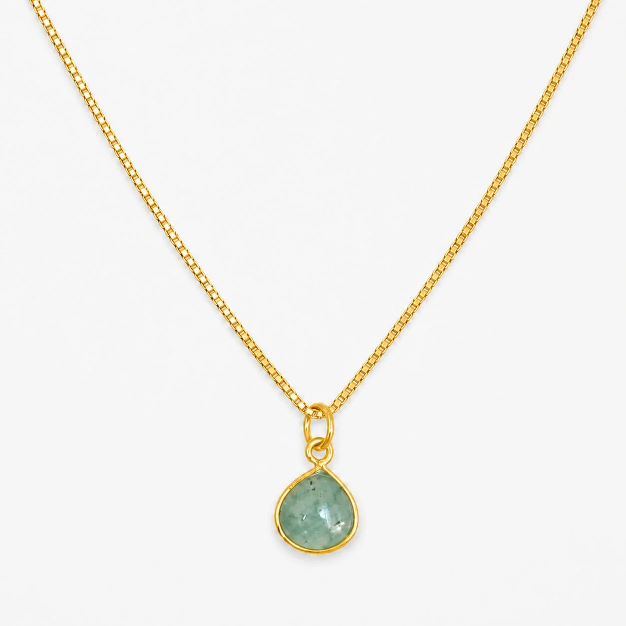 Cassia – Geburtsstein Kette Mai (Smaragd)