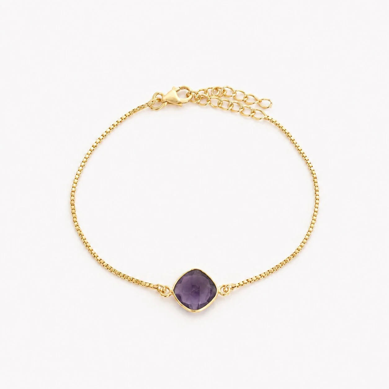 Althea Geburtsstein Armband Februar – Amethyst