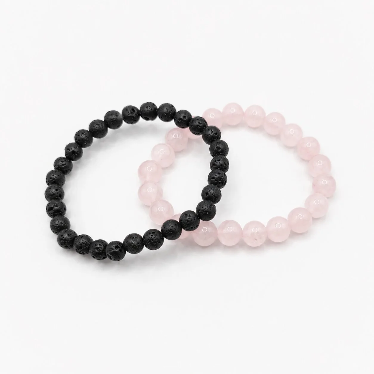 Rosenquarz Armband 'Essence Set'