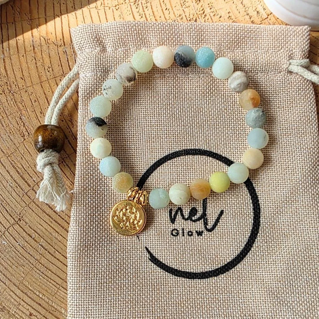Feines Amazonit-Armband für Ruhe & Balance.