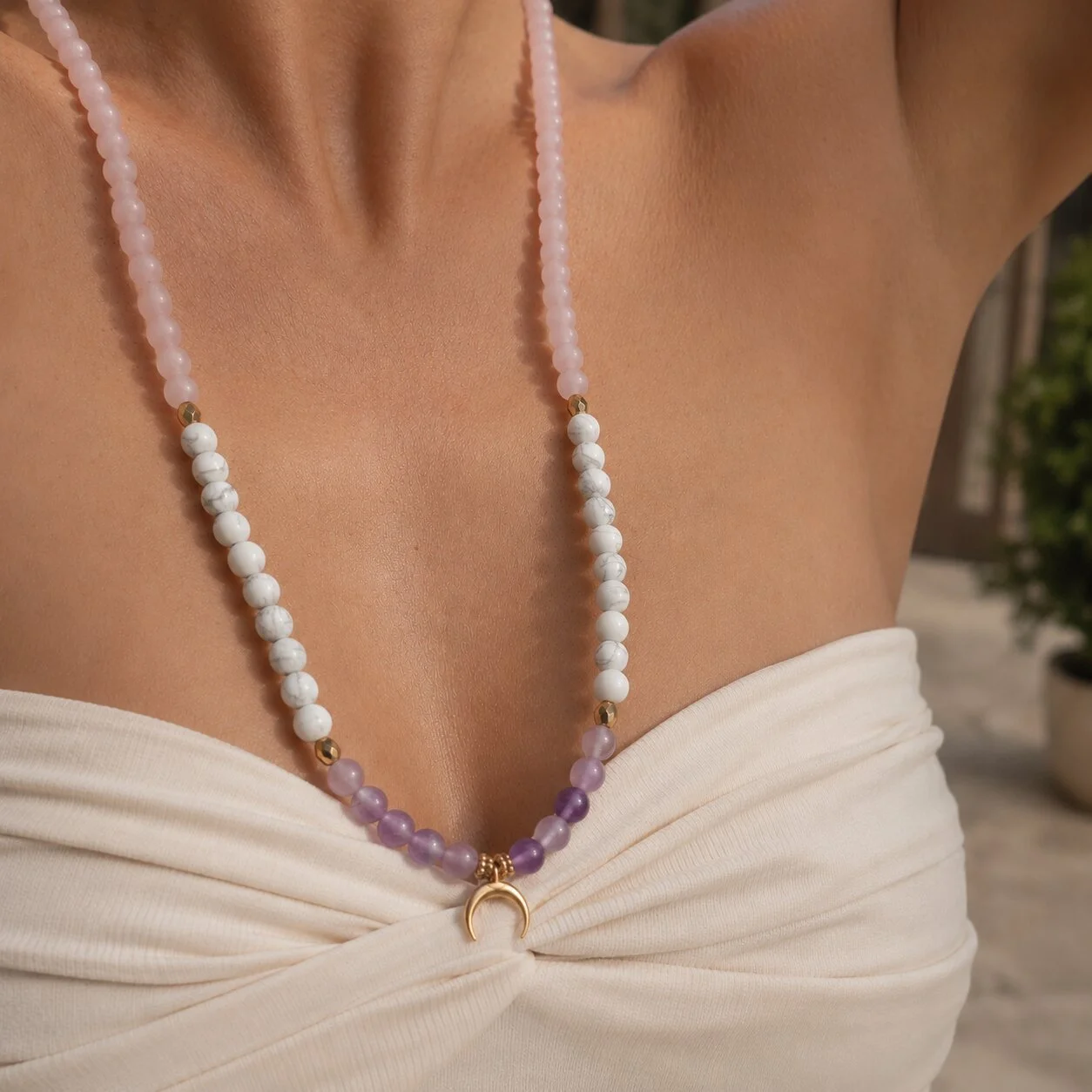Amethyst Mala Kette - Stillness für spirituelle Tiefe und innere Ruhe