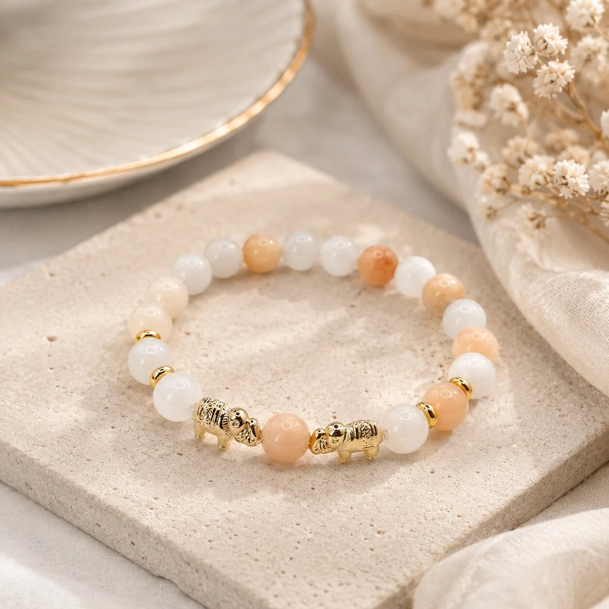 Rosa-Aventurin Armbander bei nelglow