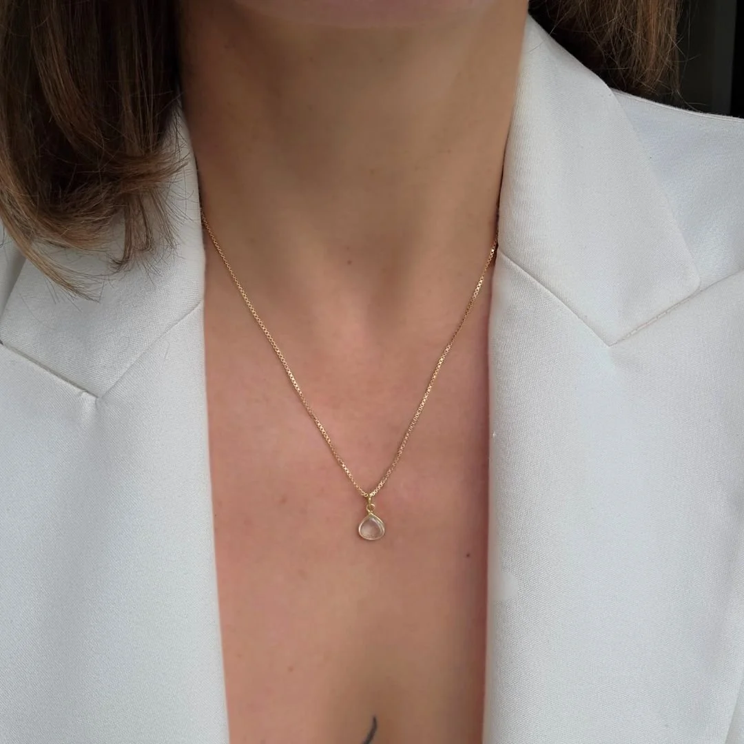 Bergkristall Geburtsstein Kette – Klarheit nah am Herzen