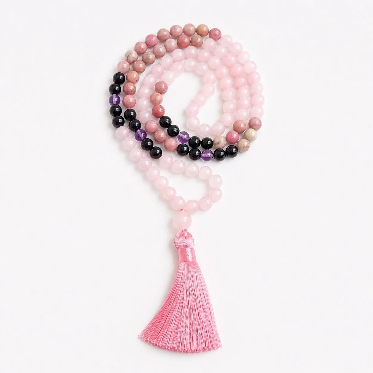 Rosenquarz Mala 'Hridaya'