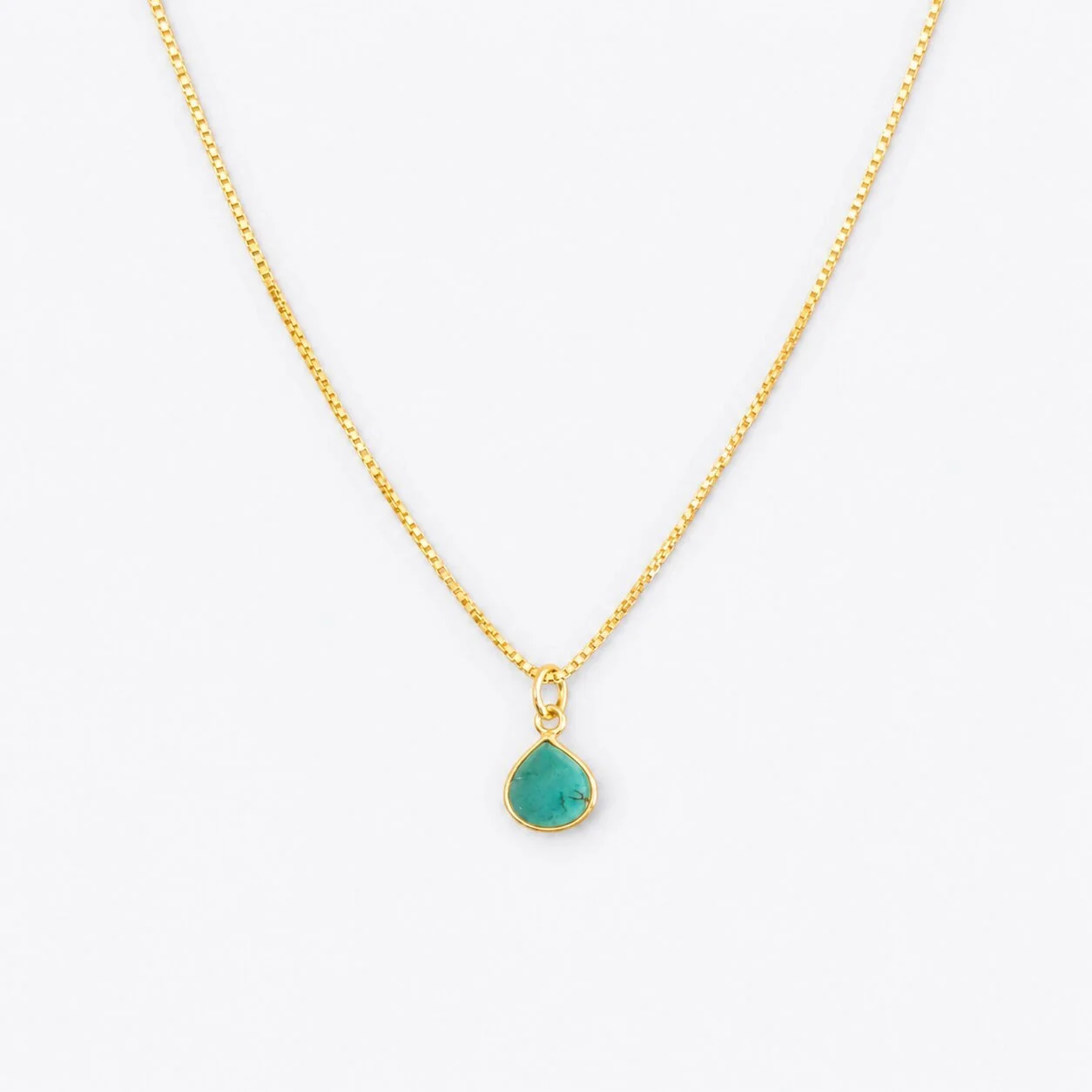 Cassia – Geburtsstein Kette Dezember (Türkis)