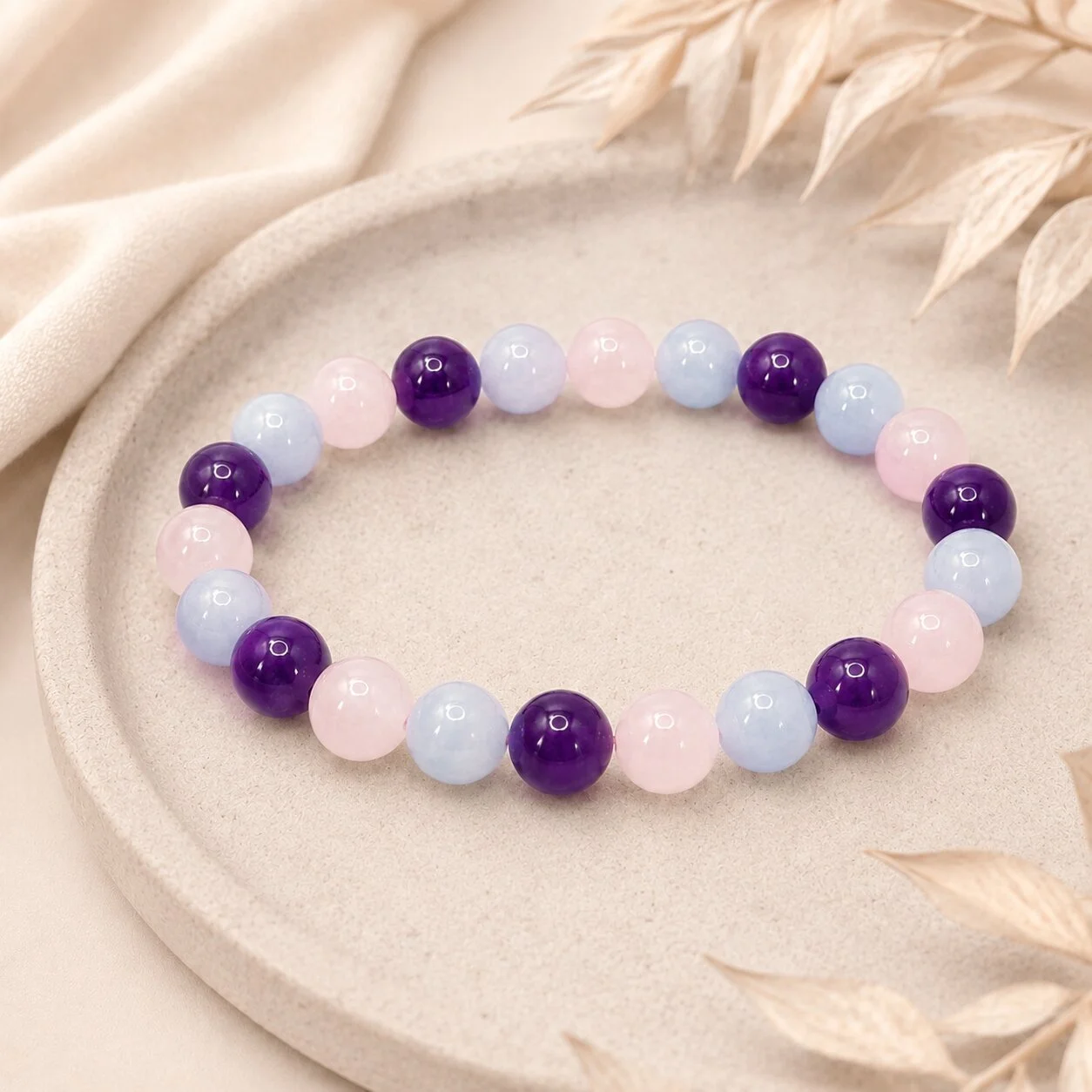 Elegantes Amethyst Armband für Damen – beruhigende Wirkung und spirituelle Klarheit