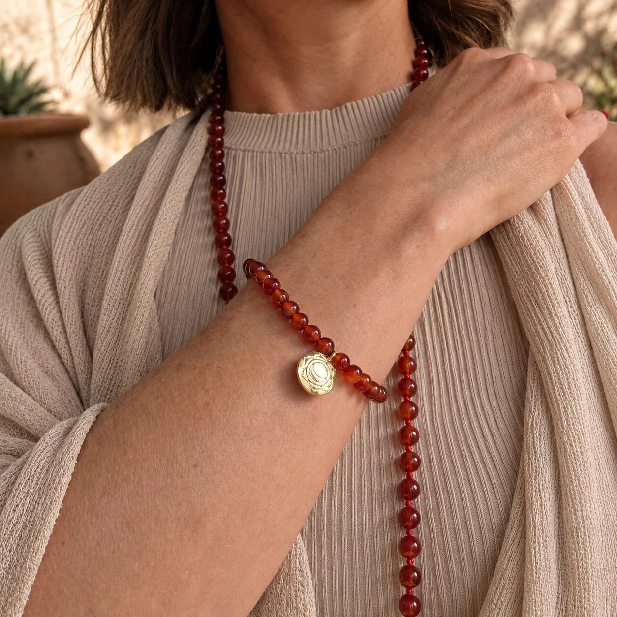 Karneol Armbander frauen von nelglow