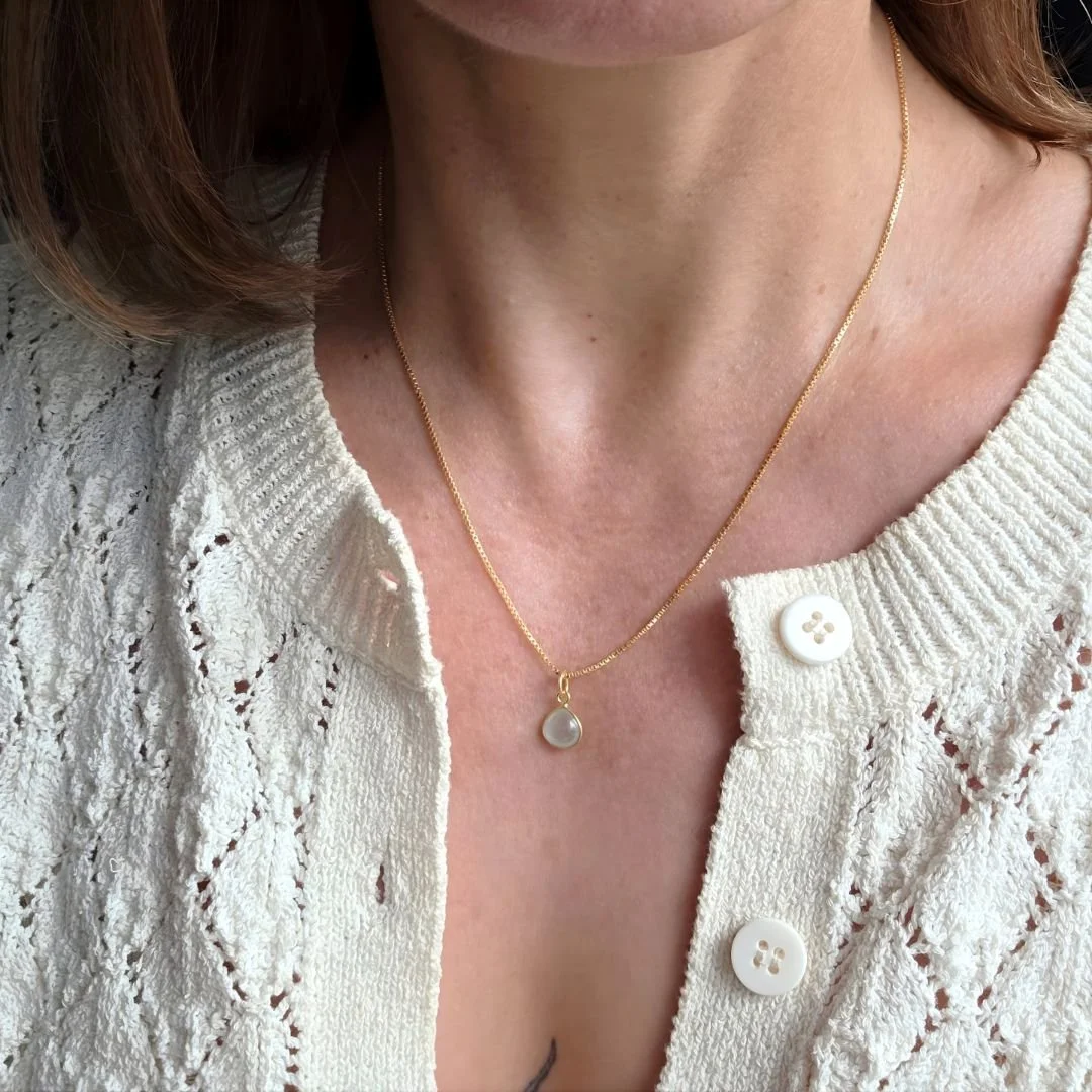 Cassia - Geburtsstein Kette März von nelglow