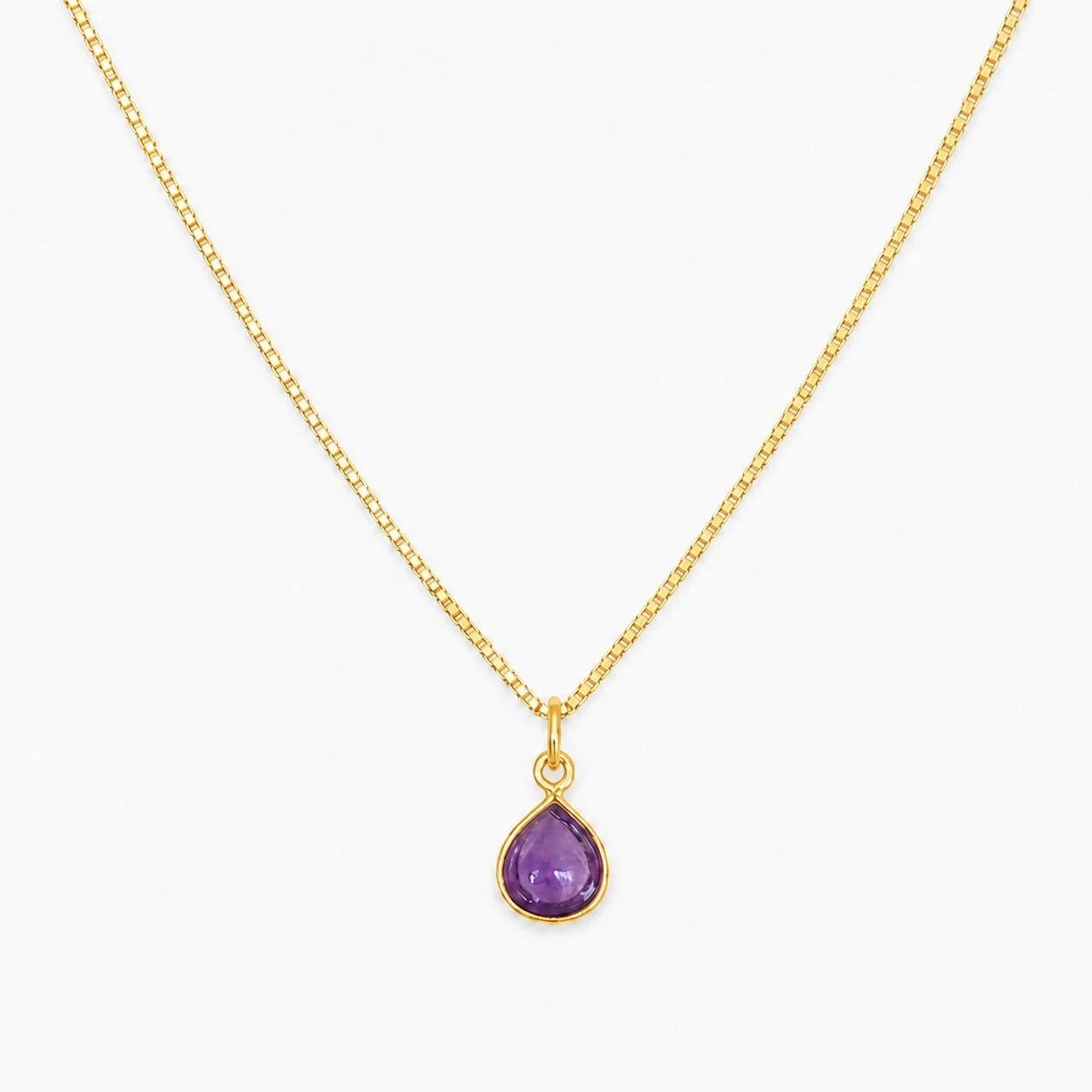 Cassia – Geburtsstein Kette Februar (Amethyst)