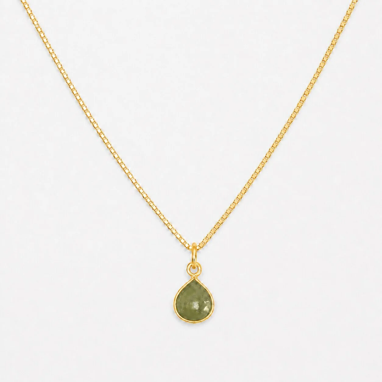 Cassia – Geburtsstein Kette August (Peridot)