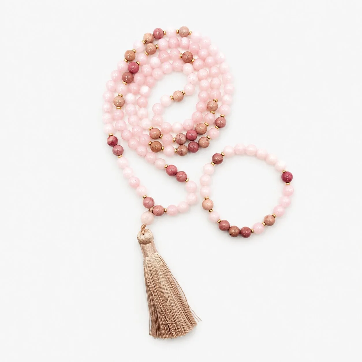 Rosenquarz Mala 'Daya'