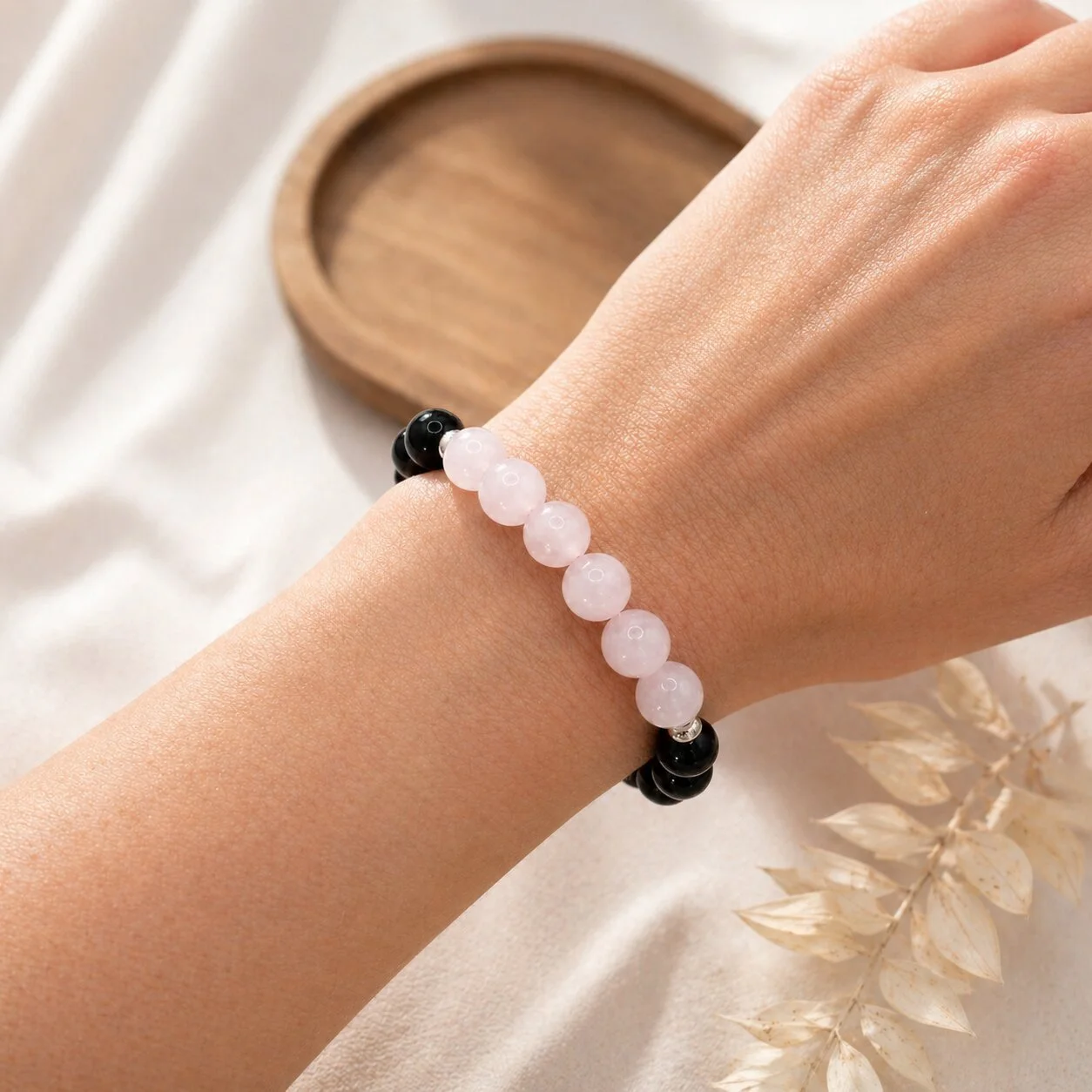 Rosenquarz Armband - Guardian fur frauen