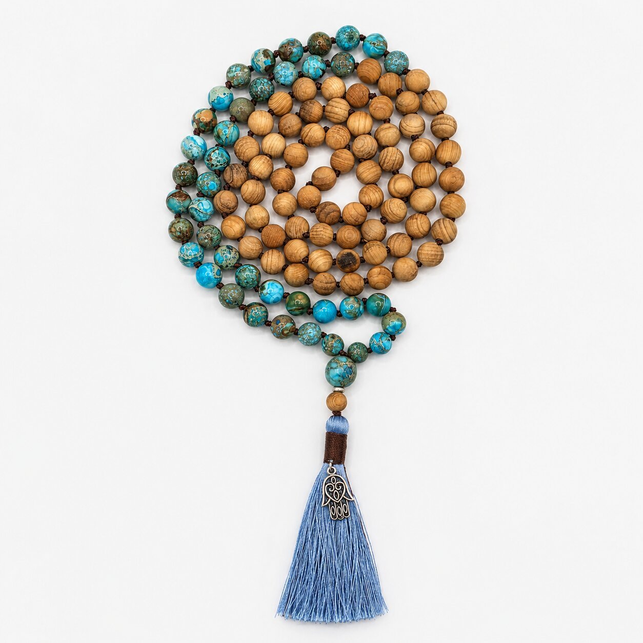 Jaspis Mala 'Seablue'