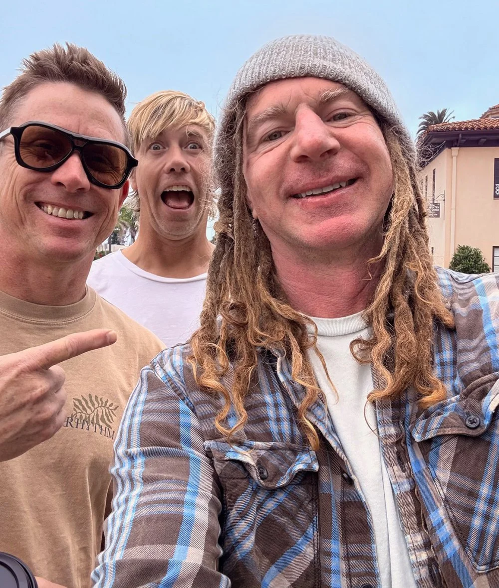 Peter with Dominic Peters and David Poole of Goldfish