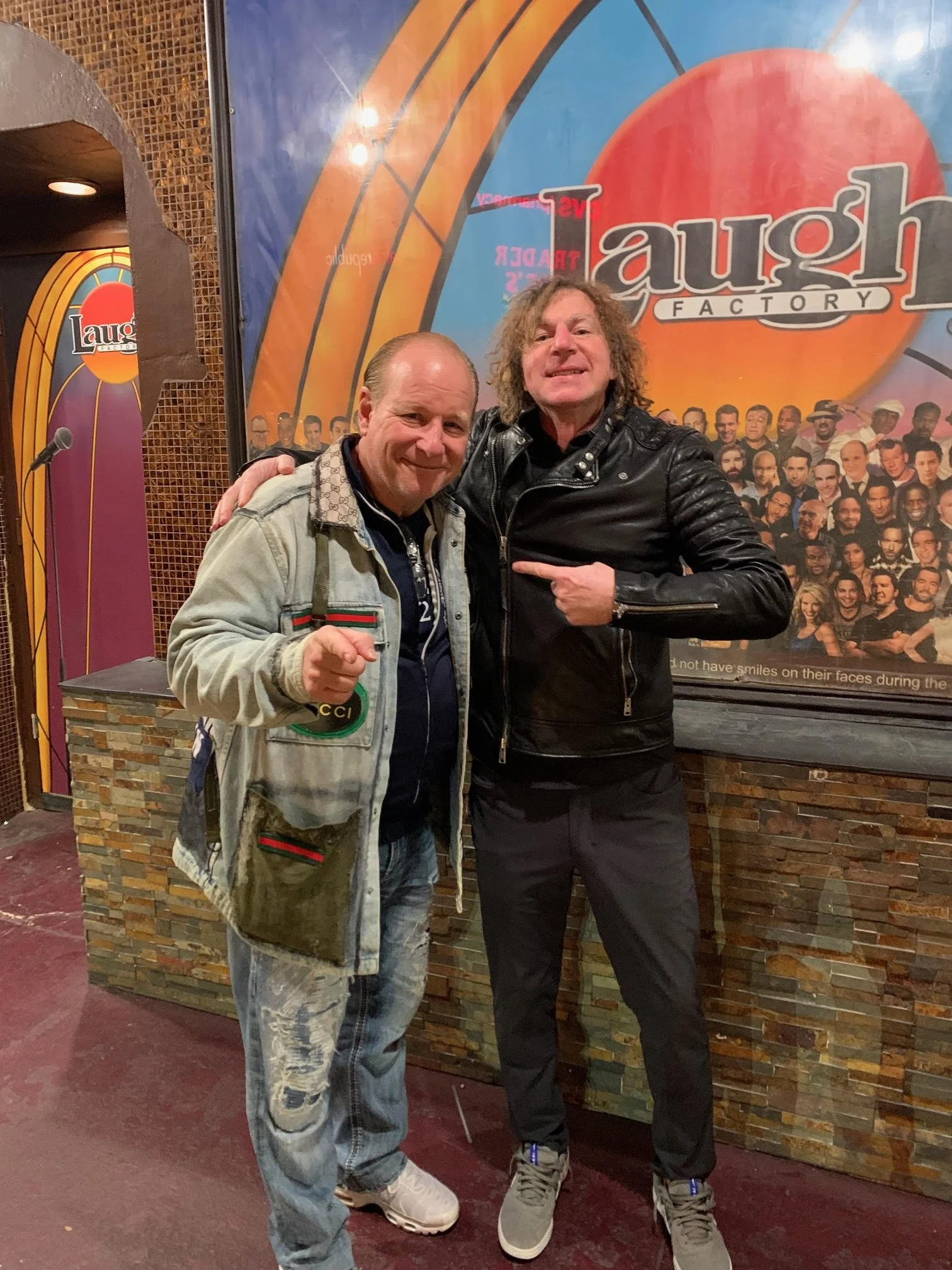 Peter with comedian Mike Marino