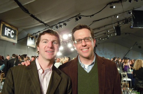 With Ed Helms at the Independent Spirit Awards