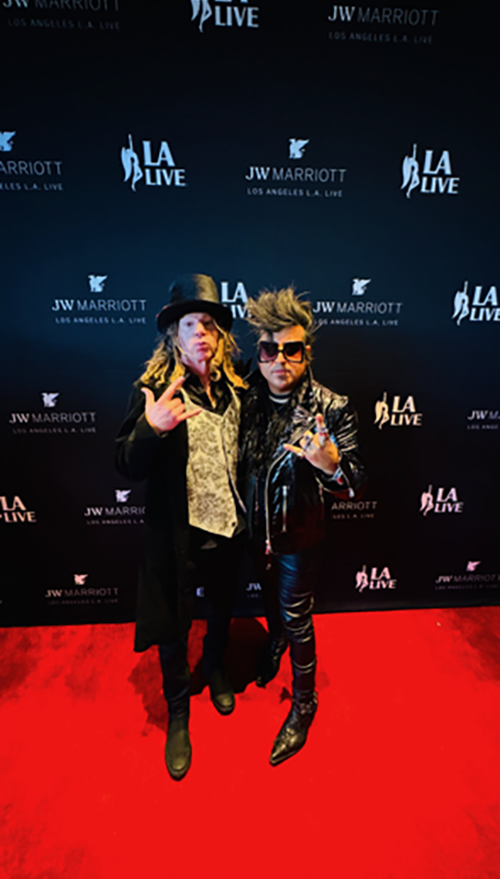 At the Grammys with Christopher Leyva of The Falling Doves