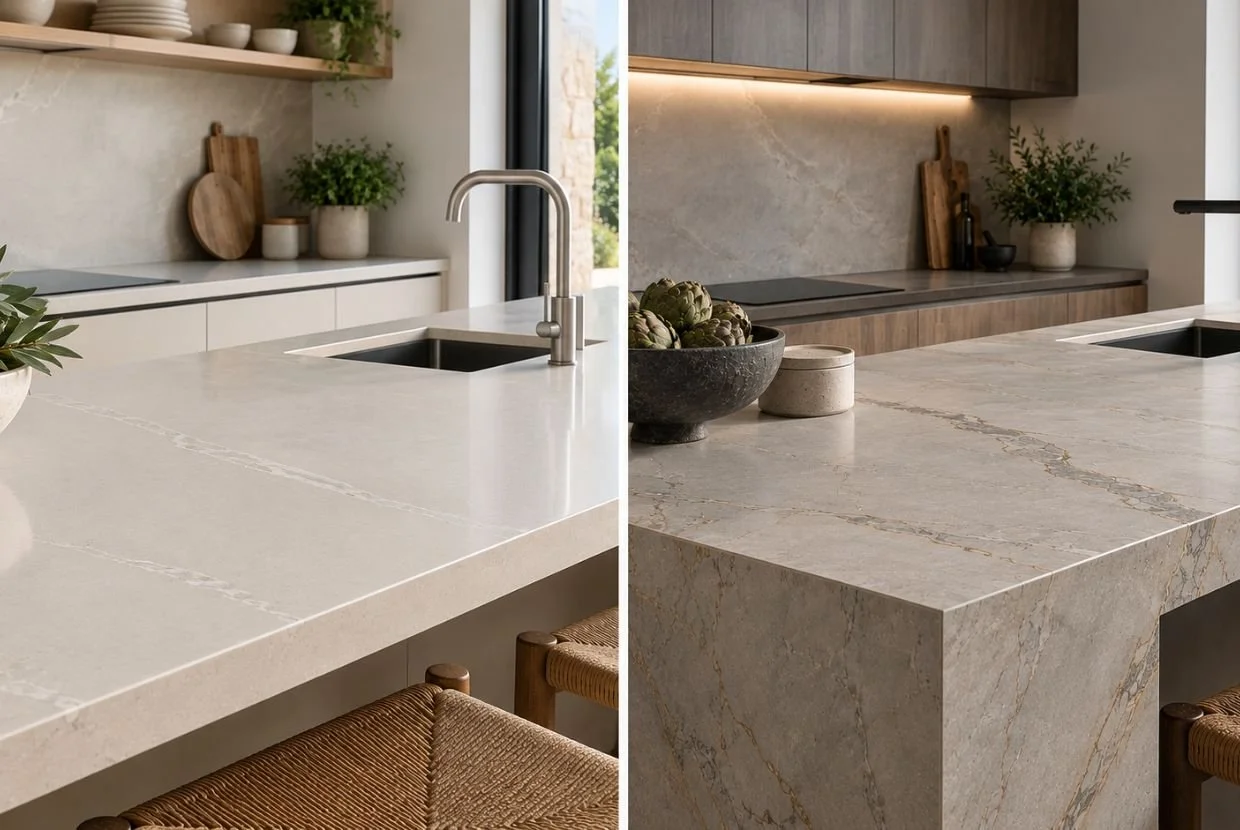 Descubre las diferencias entre Silestone y Dekton: resistencia, mantenimiento, precio y usos para elegir la mejor encimera para tu cocina.