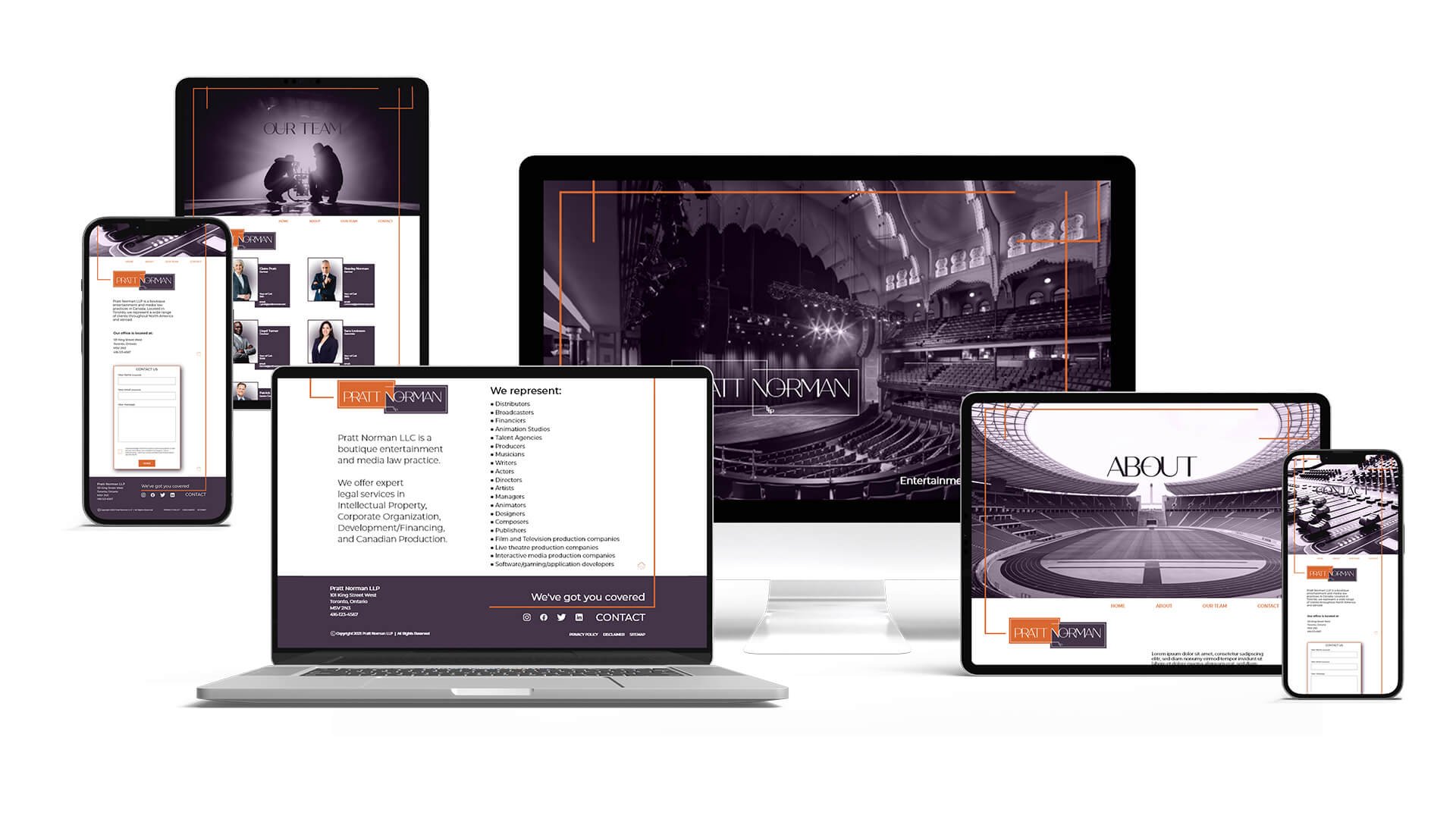 Pratt Norman responsive website design