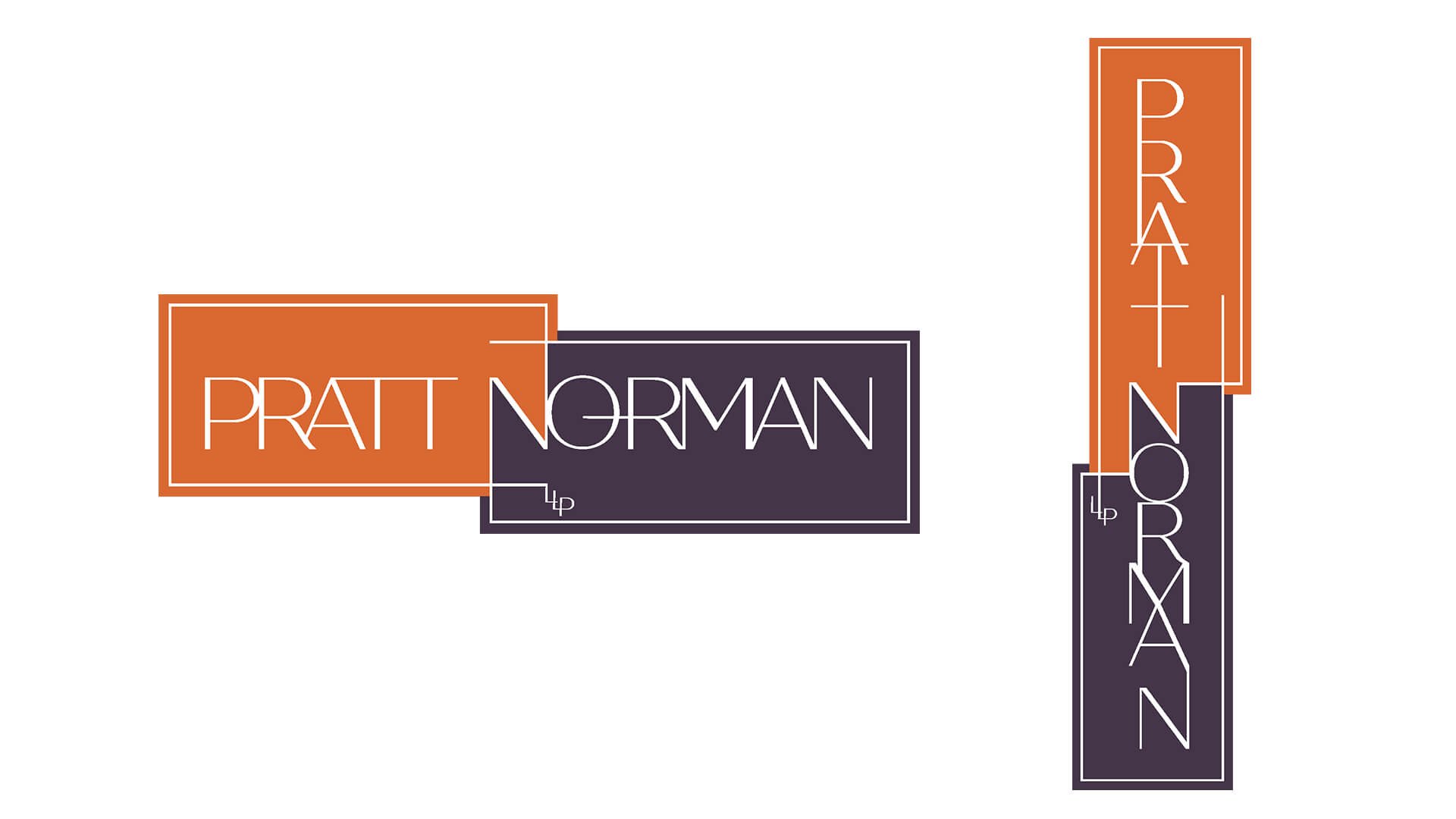Horizonal and vertical logo variations